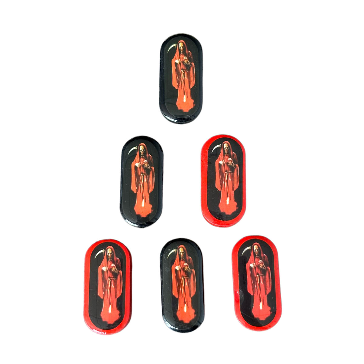 Woodworking Joint Types - 12 adet Santa Muerte Ahşap Boncuklar,