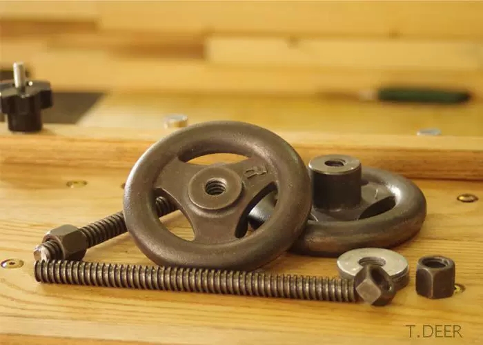 Woodworking Vise For Workbench - Ağaç İşleme tezgah mengene çift tekerlekler