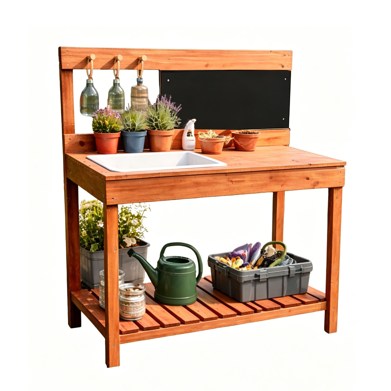 Workbench Woodworking - Ahşap Saksı Masaları Çocuklar İçin Açık