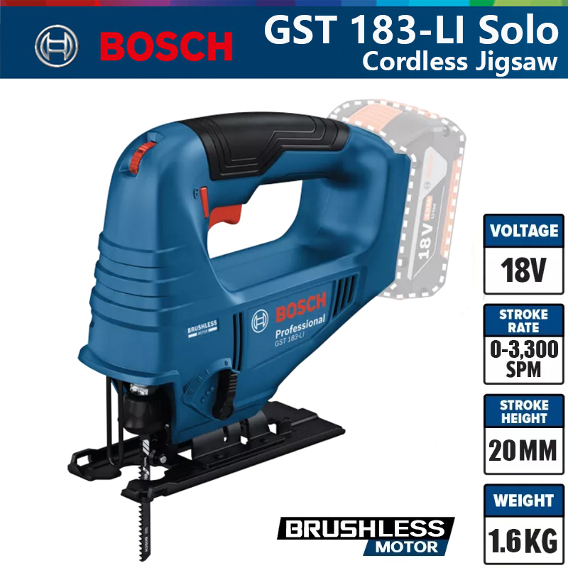 Woodworking Multi Tool - Bosch GST 183-LI Profesyonel Elektrikli Dekupaj