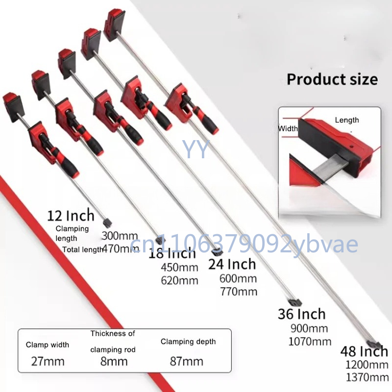 Woodworking Quick Clamps - Ağır Hizmet Tipi Paralel Kelepçe 12