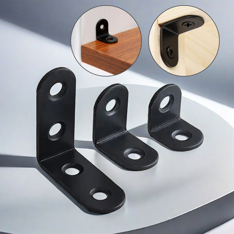 Woodworking Joint Types - 12 Adet L Braket Düz Açılı