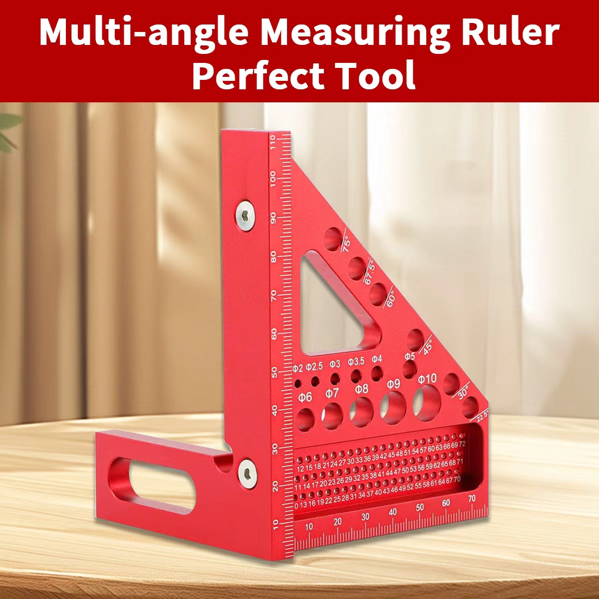 Woodworking Multi Tool - Çok Açılı Ahşap İşleme Üçgen Cetveli,