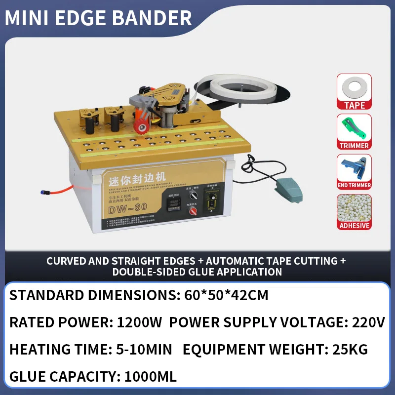 DW-60 Mini Kenar Bantlama Maki - Woodworking Edge incelemesi ve fiyatı