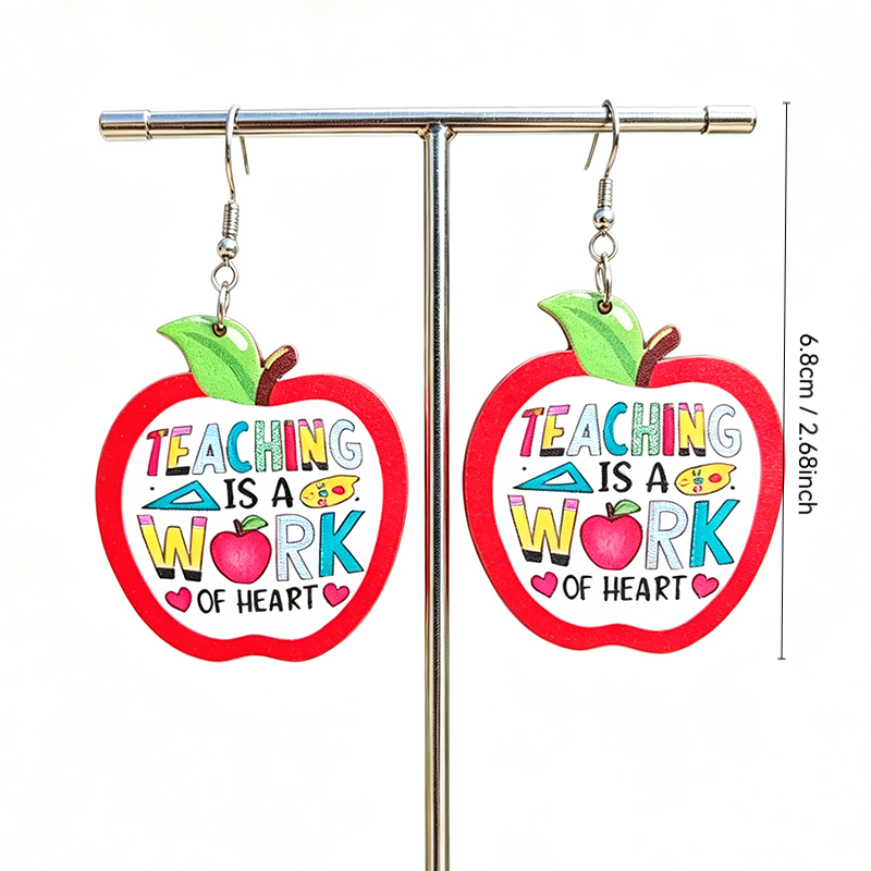 Sevimli Kırmızı Elma Öğretmen  - Woodworking Teacher incelemesi ve fiyatı