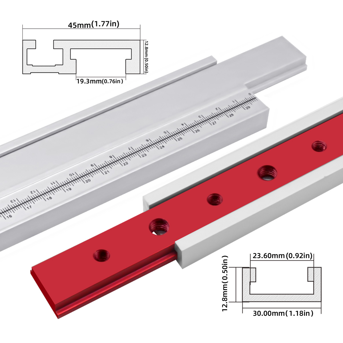 T-Yuvası Gönye Parça Jig Alümi - Woodworking Quick Clamps incelemesi ve fiyatı
