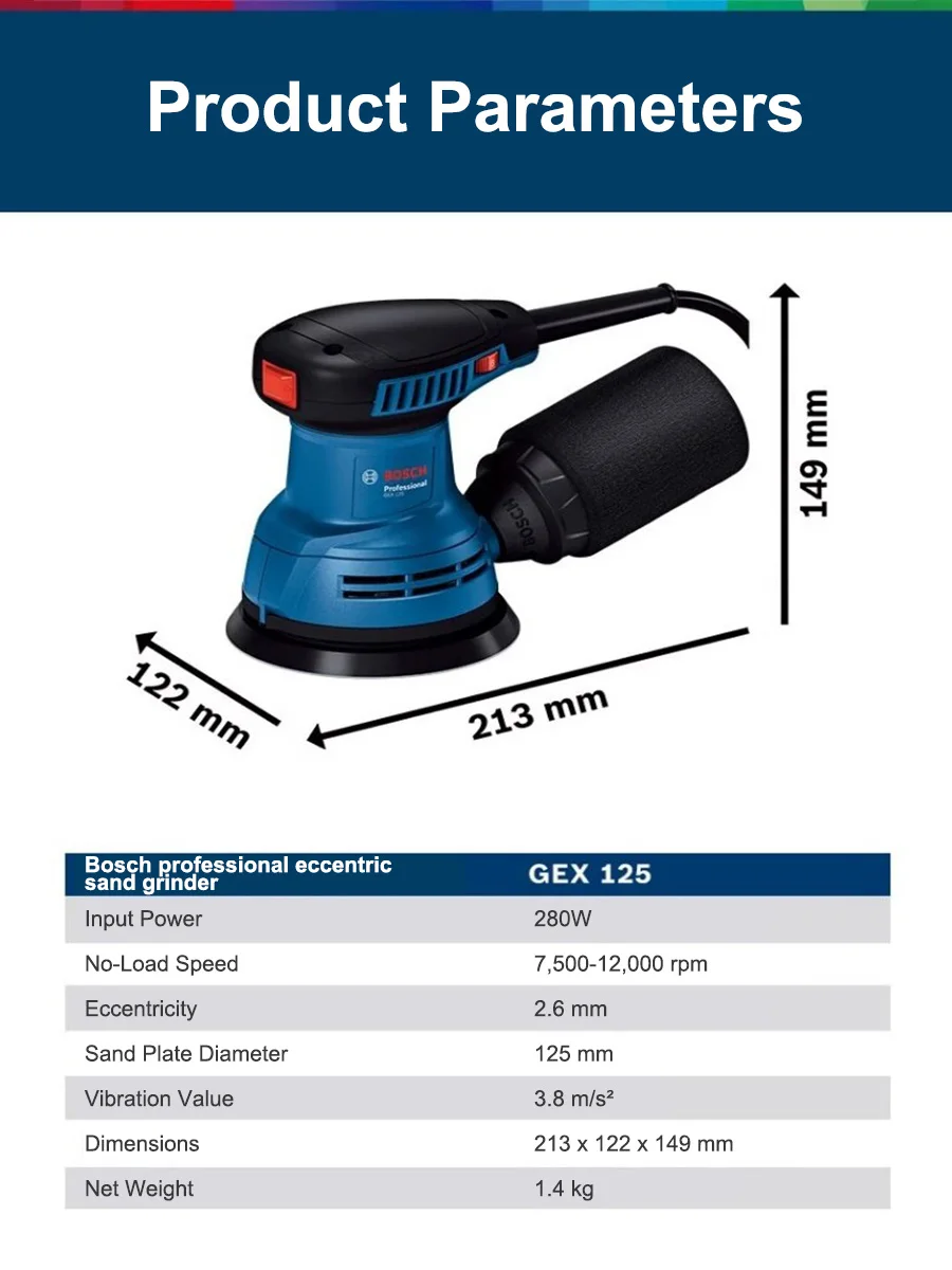 Bosch GEX125 280W Çok Fonksiyo - Woodworking Machine incelemesi ve fiyatı