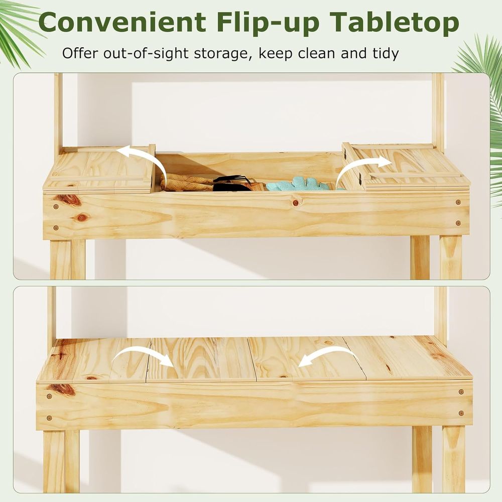 Saksı Dikim Masası, 60” Ahşap  - Workbench Woodworking incelemesi ve fiyatı